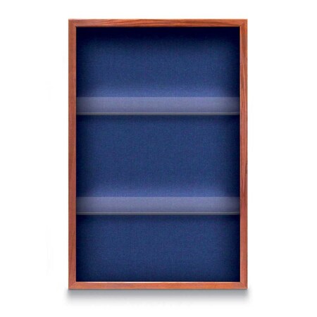 United Visual Products Outdoor Enclosed Combo Board, 48"x36", Satin Frame/Green & Blue Spruce UVCB4836OD-GREEN-BLSPRU